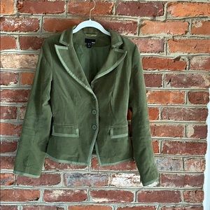 H&M Green Corduroy Velveteen Blazer